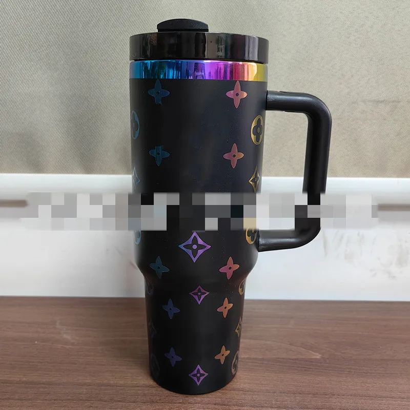 Thermos de voiture en acier inoxydable de 40 oz avec placage de couleur magique transfrontalier