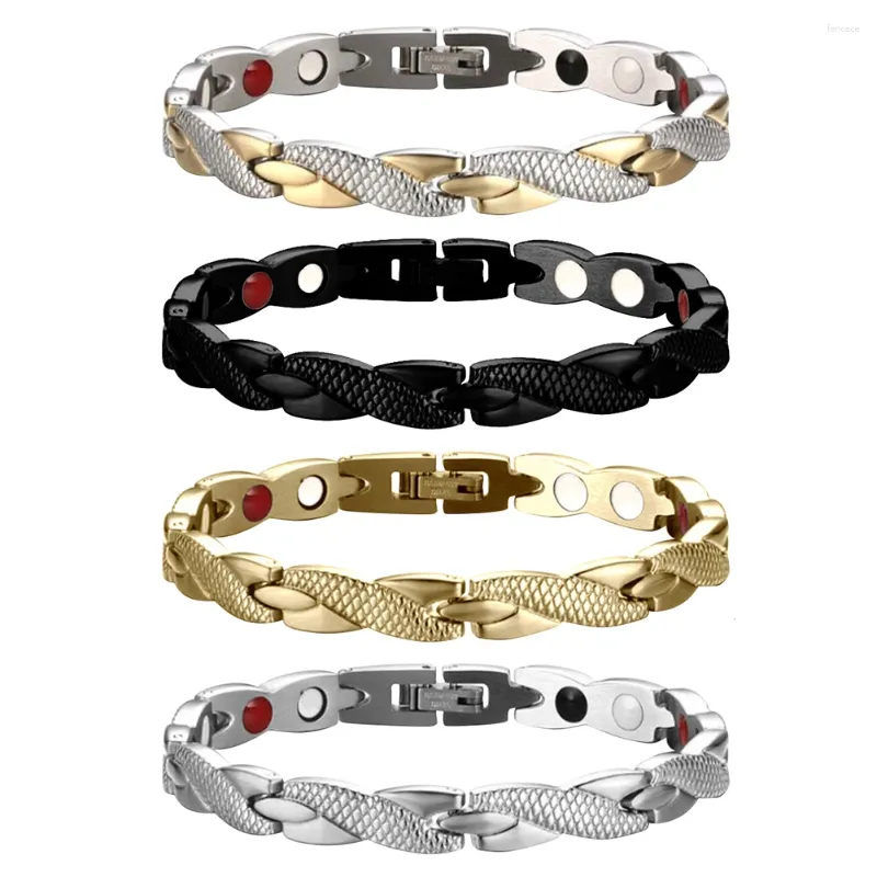 Link Armbanden Dragon Patroon Twisted Gezonde Magnetische Afslankarmband Voor Gewichtsverlies Charm Sieraden Mannen Kerstcadeau