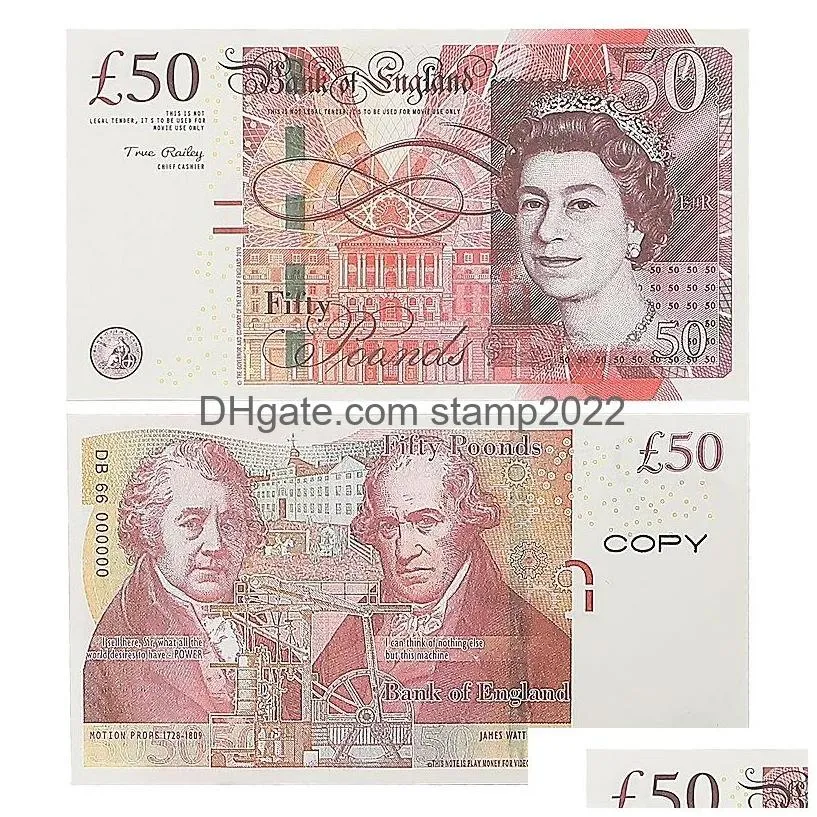 Other Festive Party Supplies Wholesale Prop Toy Copy Money Faux Billet 10 50 100 Euro Fake Banknotes Dollar Drop Delivery Home Gard Dhfgv