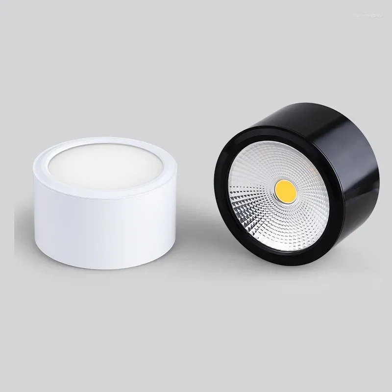 Ceiling Lights 4types Dimmable LED Downlight COB Spotlight AC85-265V 7W 9W 12W 15W 18W Aluminum Surface Mounted Lamp Indoor Lighting