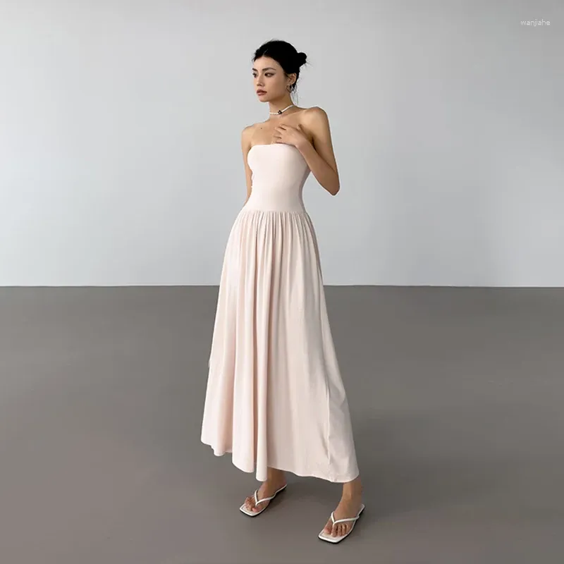 Casual Dresses Women Summer Off The Shoulder Bridesmaid Evening Pink Party Prom Maxi Long Dress