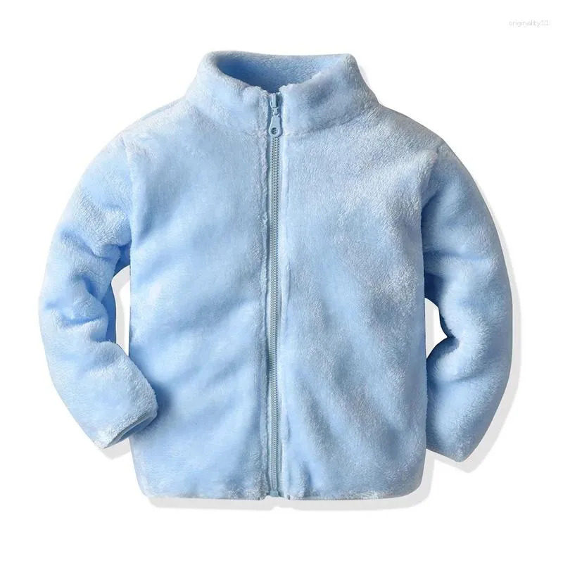 Kurtki 1 2 3 4 lata Baby Coats Boys Dziewczyny Dzieci Plush polar niemowlę maluch polarny turtlerek bluza zimowa ubrania zimowe