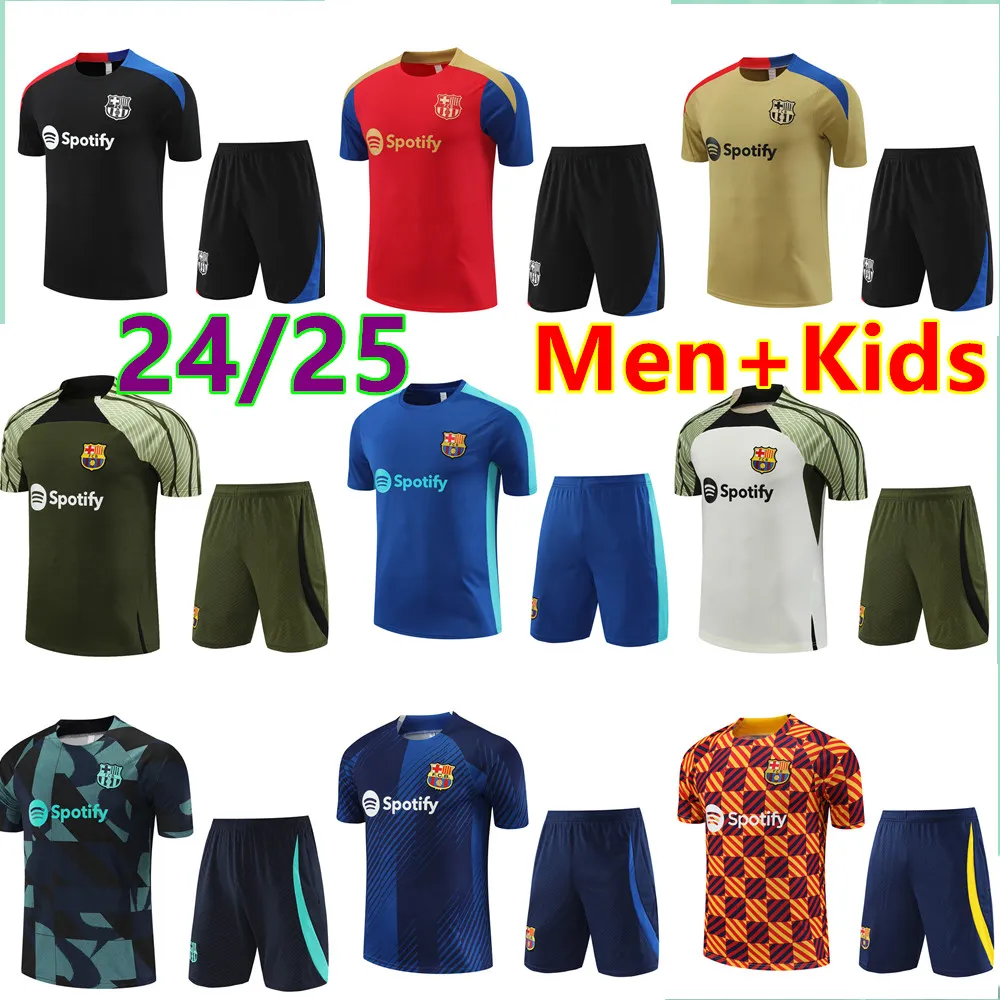 24 25 Pedri Lewandowski Barcelonaes Training Clothing Gavi＃6 Ansu Fati De Futbol Ferran2024 2025 Camiseta Raphinha Football Shird Men Barca Kit Kids Soccer Jerseys