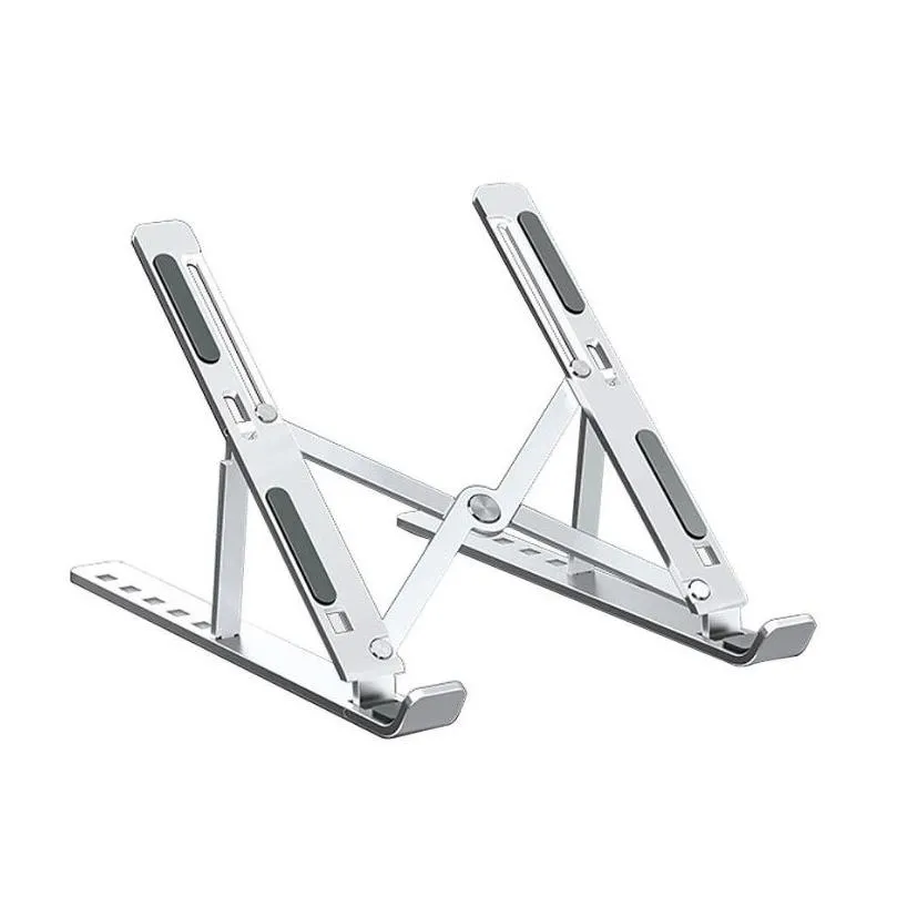 Tablet PC Stands Support en alliage d'aluminium pour ordinateur portable pour Book Air Pro Ipad Notebook Support de support de tablette pliable Support de livraison directe Ordinateurs Ne Dhy5Z