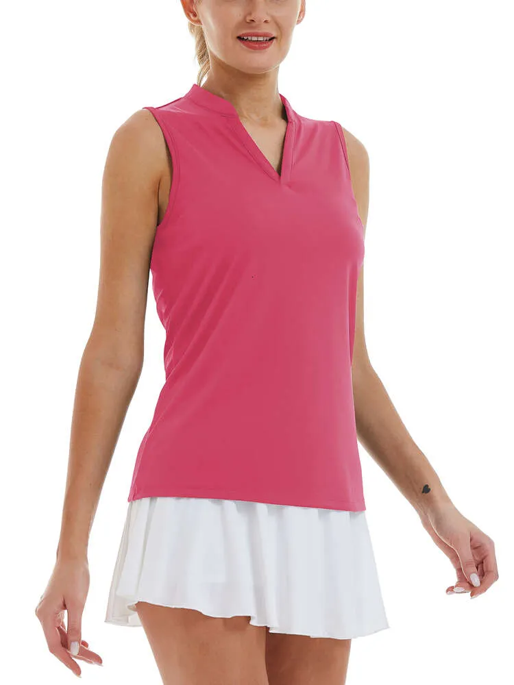 Lu Yoga Align Vest Estate Donna Senza maniche Abbigliamento da uomo Polo Polo da golf Quick Dry 50 Sole Collo a V Colletto piccolo Canotta da tennis atletica Canotta femminile Limone LL Jogger Lu Yoga08