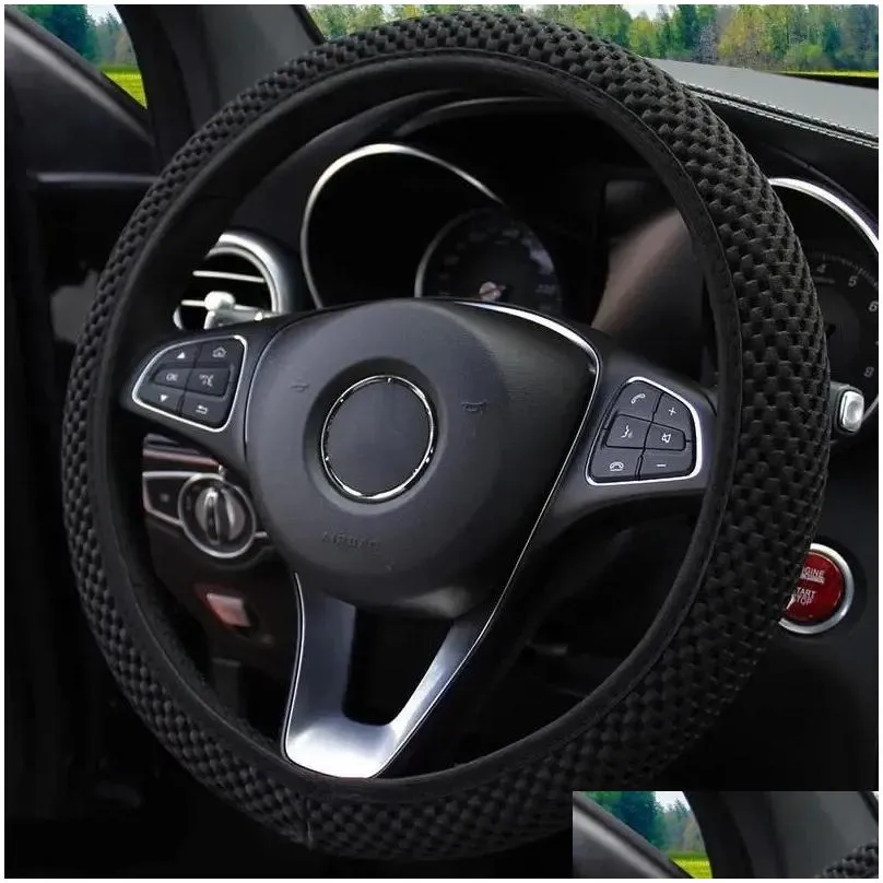 Steering Wheel Covers Ers Fashion Car Er Without Inner Ring Elastic Grip For Easy Installation And Removal Accessories Drop Delivery A Otdvy