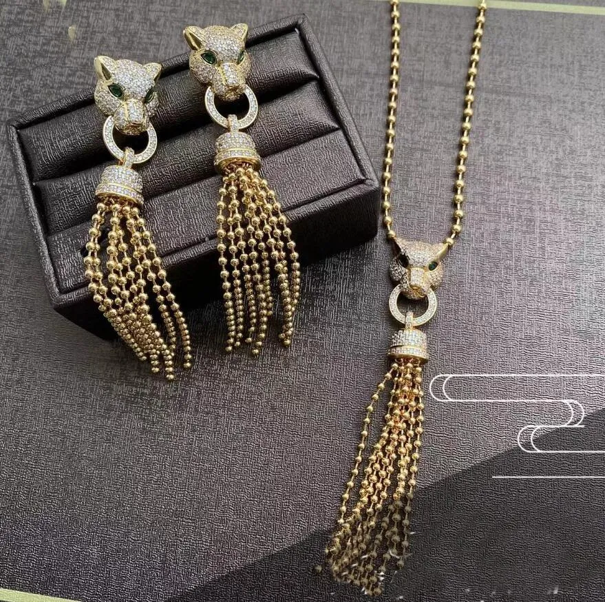Save Big on Bulk Exaggerated Leopard Earrings Statement Leopard Necklace  Earring Set With Rhinestone Tassels Fashion Jewelry For Party, Birthday,  Hip
