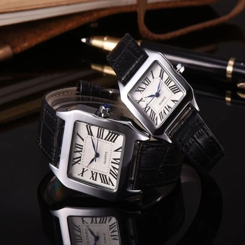 Novos modelos de explosão de comércio exterior produtos luxo casual cinto masculino e feminino casais relógio cinto masculino pulseira senhoras 304p