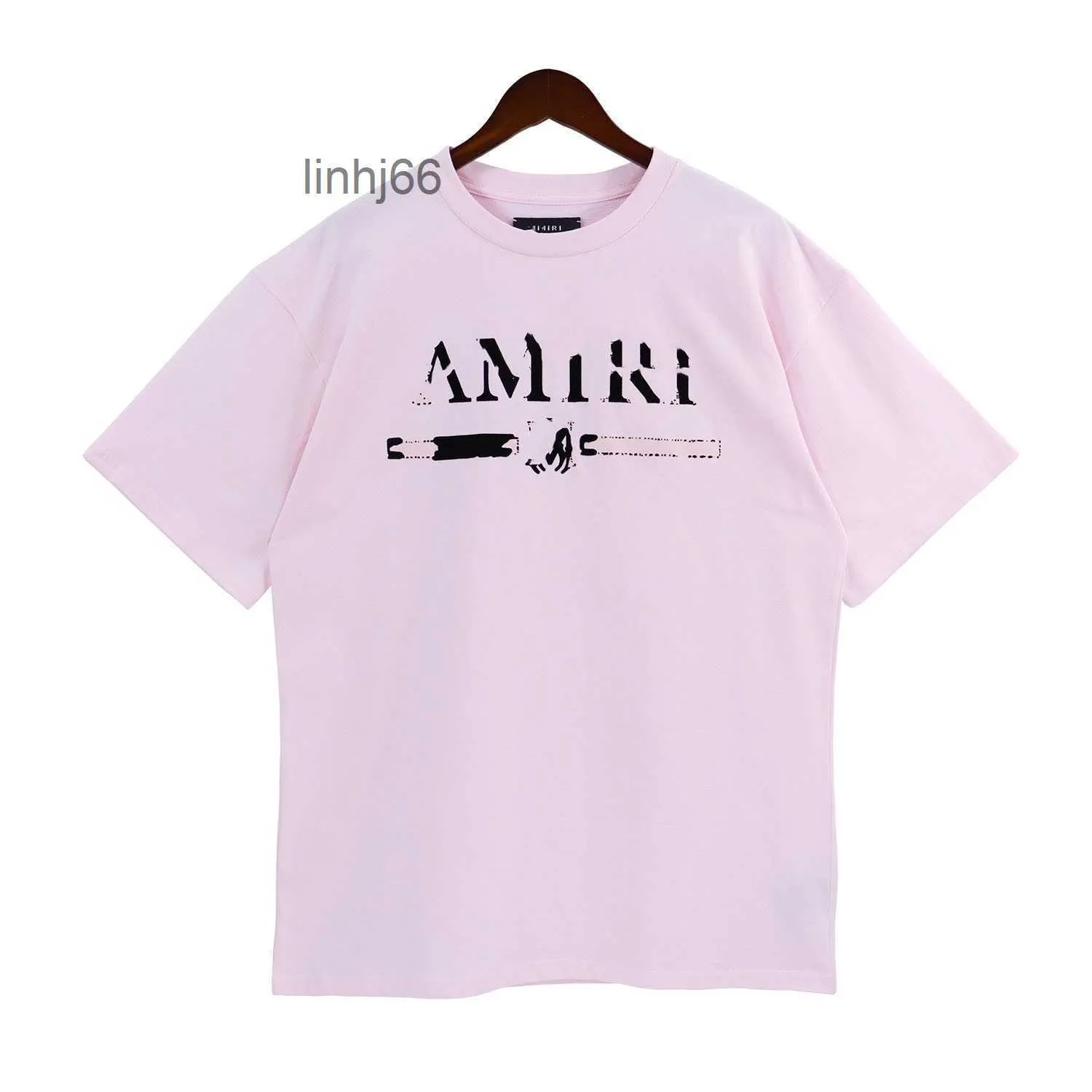 Magliette da uomo Uomo Amari Amirl Amirlies Am Amis Imiri Amiiri 22ss Camicia Designer per Uomo Camicie Moda Maglietta con lettere Casual Estate Manica corta t2NSM