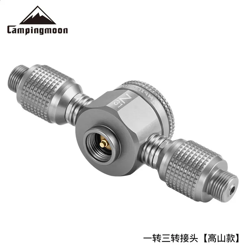 Adattatore per serbatoio del gas in lega Campingmoon Z31 Lampada da stufa da uno a tre Z36 240126