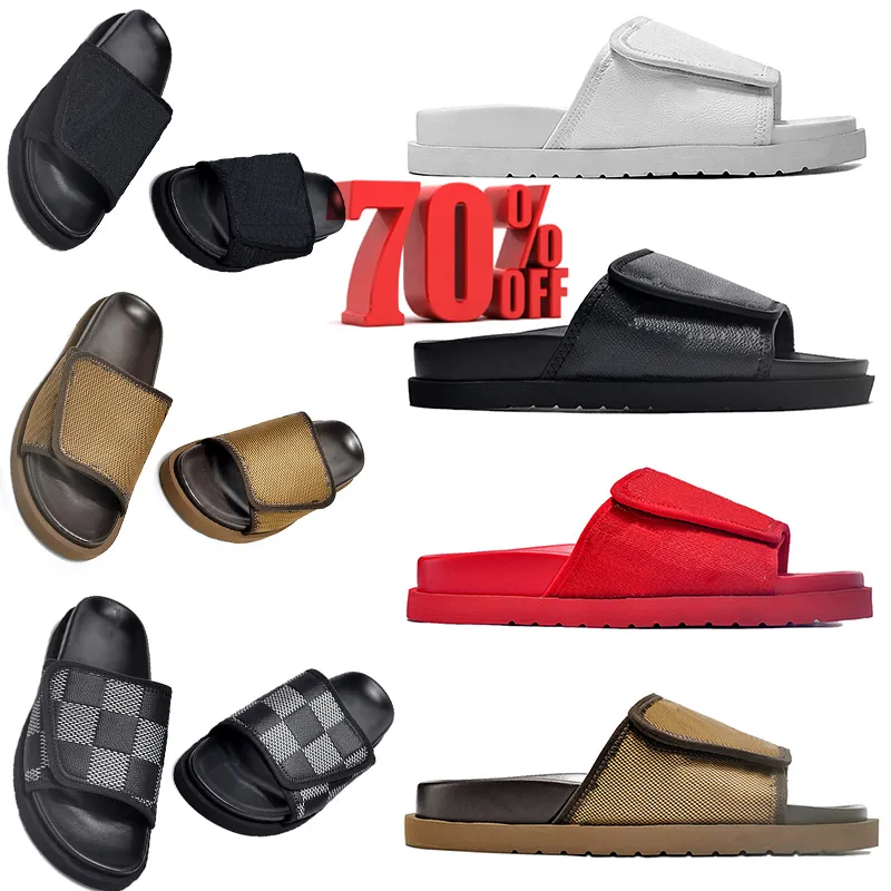 Top designer chinelos sandálias mulheres preto vermelho branco marrom homens mulheres ao ar livre clássico casual treinadores tênis sapatos 36-45 2024