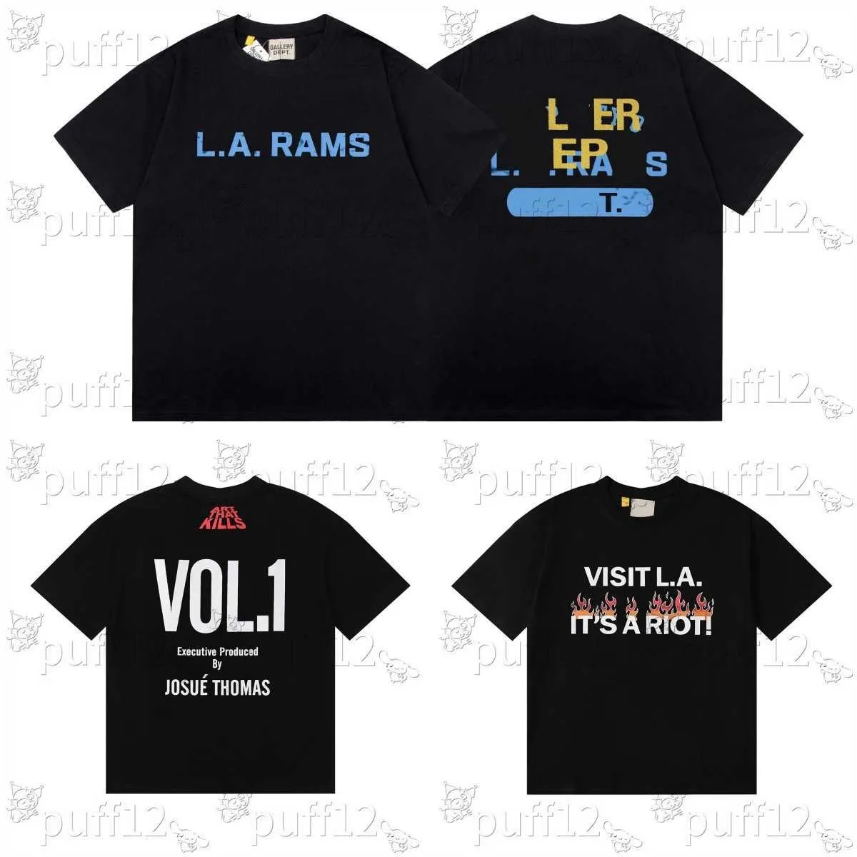 Galerie Hommes Designer T-shirt Femmes Mode Luxe T-shirt Coton Top Hommes Femmes Casual Chemise Vêtements Street Manches T-shirt Lâche Simple Manches Courtes