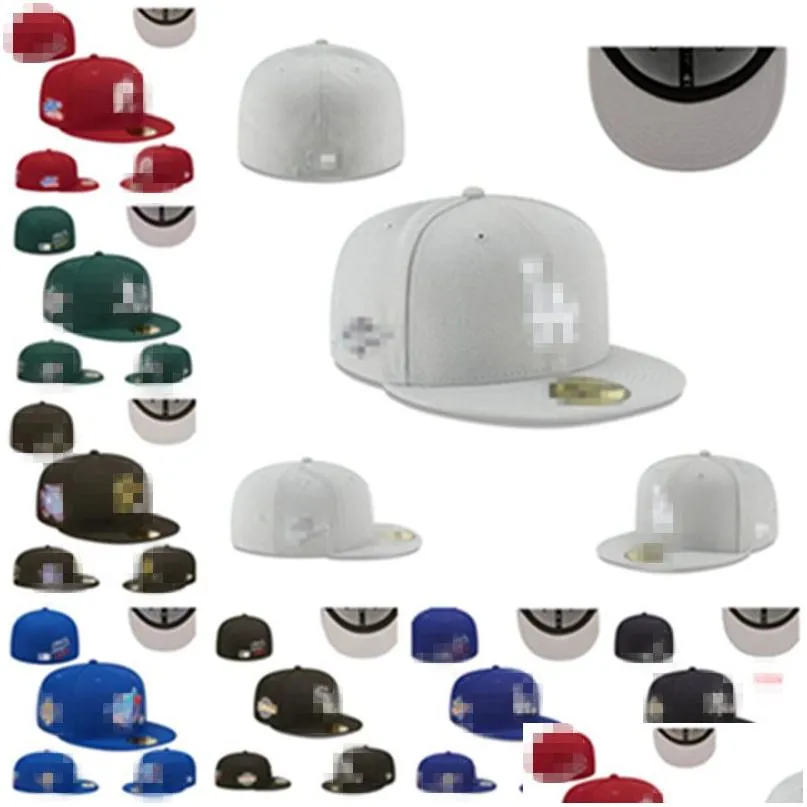 Berretti da baseball da uomo Cappelli aderenti da baseball Classico Hip Hop Boston Sport Fl Bill Sport per Strapback Snap Back Cappello da camionista Taglia 7-8 Drop Deliv Dhwyd