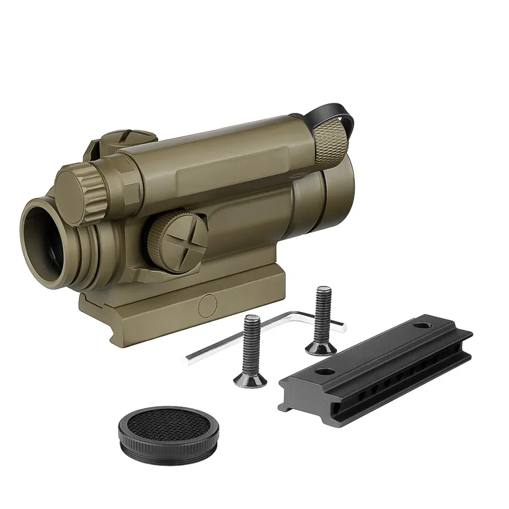 Taktik M4 Kırmızı Dot Scope Comp Avcılık Refleks Görüşü QRP2 Montajı ve Ara ve Aralayıcı 2 MOA Optikleri Tüfek için Killflash Lens Kapağı ile Gelin