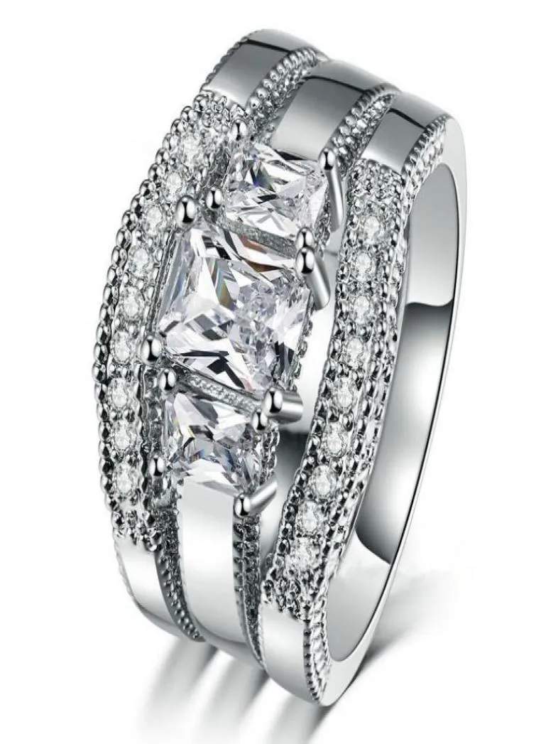 Быстрая отправка Роскошное трехслойное кольцо позолоченное женское кольцо Женское кольцо на годовщину свадьбы, подарок на день, высокое качество, никогда не выцветает1936628