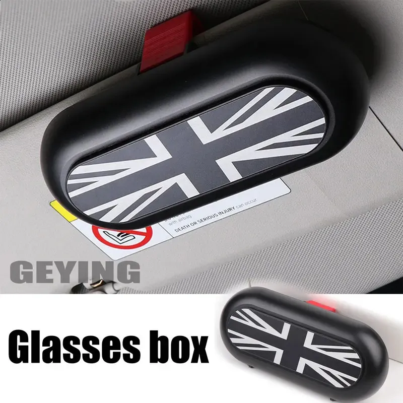 Car Mounted Glasses Case Eyeglass Holder For MINI Cooper JCW Countryman Clubman R50 R52 F57 F54 F55 F56 F60 R60 R56 R55 240119