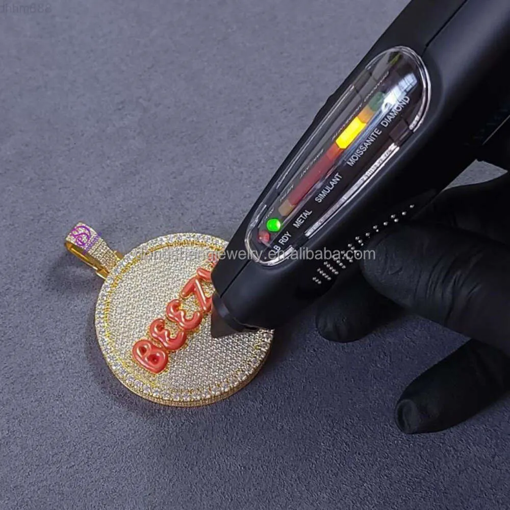 Memory Figure Letter Pendant Vvs Moissanite 925 Silver Hip Hop Iced Out Moissanite Custom Letter