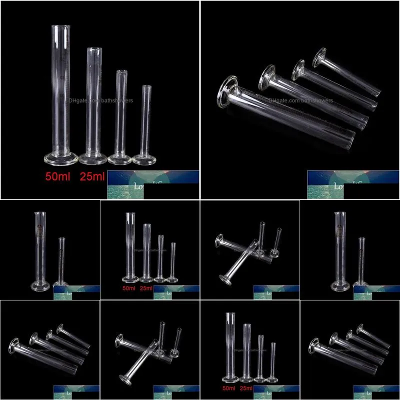 Paketleme Şişeleri Toptan Satış 10ml Mezun Cam Ölçüm Silindir Kimya Laboratuvarı Tedbir Bırakma Ofisi Okulu B DH3ZC