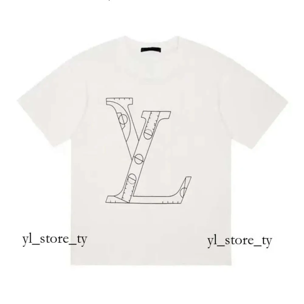 Luxury Louisely T-shirt Designer V Men's T-shirt Summer Vittonly High Quality Tees Tops For Mens Womens 3D Letters Monogrammed T-shirts Shirts Asian Size S-3XL 8916