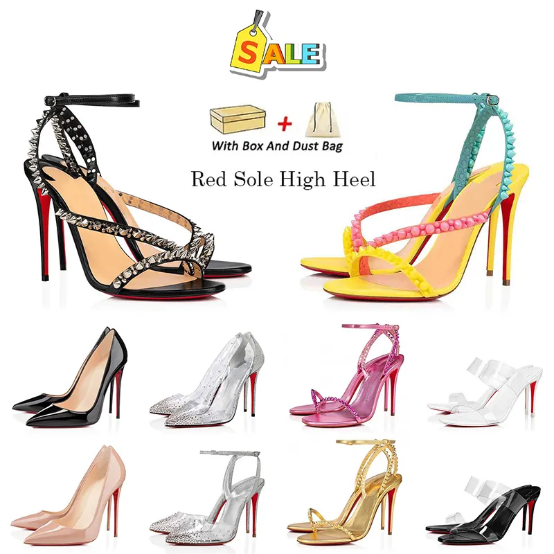 Designer red bottoms heels Frau mit hohen Schuhen Dress Shoes Studded High Heel Nude Champagne Ladies Shoes womandress High Heel shoe