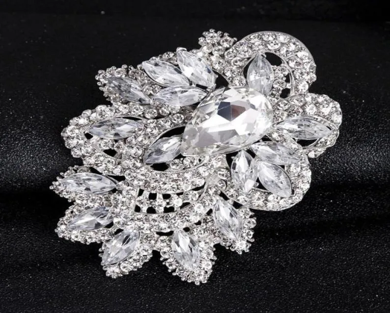 Extra Largesize Luxury Atmosphere Full Diamond Brooch Fashion Brosch Handhållen Flower Pin -tillverkare detaljhandeln58663447219995