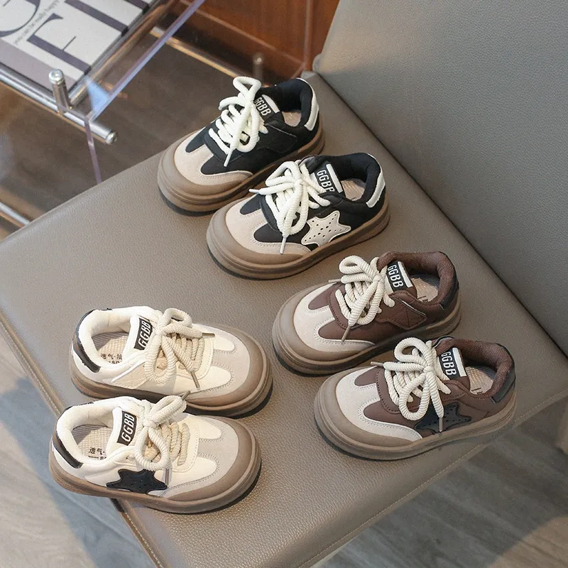 Детские кроссовки, повседневная обувь для малышей, детская молодежная обувь для скейтбординга, весна-осень, детская обувь для мальчиков и девочек, размер 26-36 X7ES #