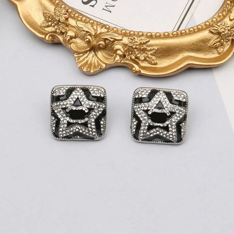 Projektant Star Stud for Women Diamond Kolczyki Biżuteria Akcesorium