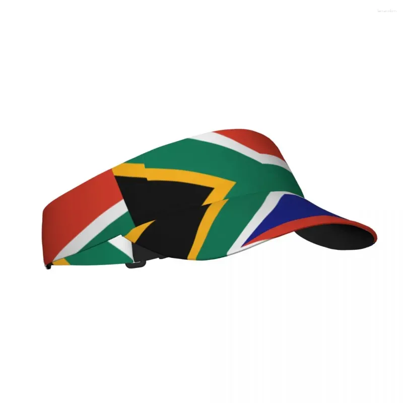 Berets Summer Sun Hat Regulowany wizjot Ochrona UV Top Pusta Południowa Afryka Flaga Sport Cape Suncreen Cap