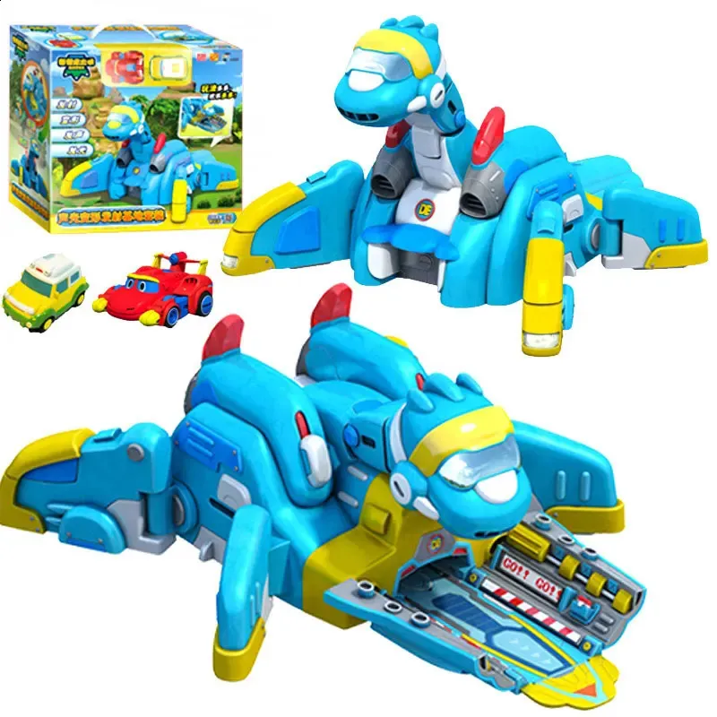 est Gogo Dino ABS Launching Base with Sound Action Figures REXPINGTOMOVIKI Transformation Dinosaur toys for Kids 240130