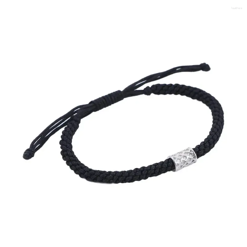 Link Armbänder Retro Hop Hip Geometrie Einfache Buchstaben Sieben Tugenden Frauen Geflochtene Hand Seil Schmuck Geschenk Männer Koreanischen Stil Armband