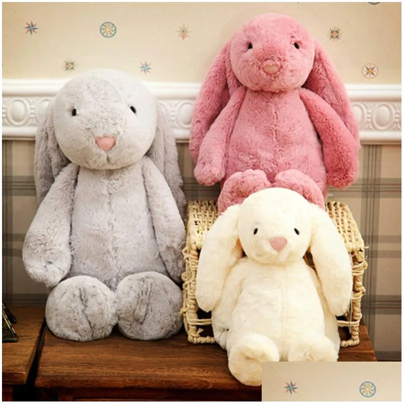 Stuffed & Plush Animals Easter Rabbit Bunny Ear P Toy Soft Stuffed Animal Doll Toys 30Cm 40Cm Cartoon Dolls Soothing Drop Delivery Toy Dhvfd