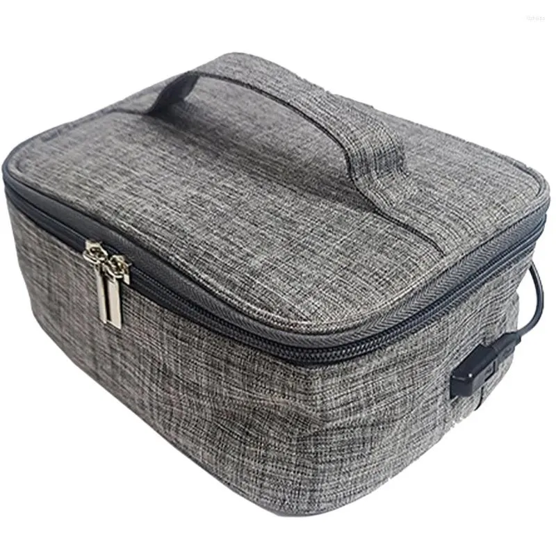 Dinnerware USB Heating Lunch Box Bento Supply Insulation Reusable Bags Cationic Cloth Storage Accessories