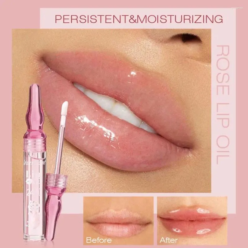 Lip Gloss Clear Temperature Color Alteração de cosméticos Óleo Linhas impermeabilizadas por longa duração reduzindo 5ml hoistur u0u9