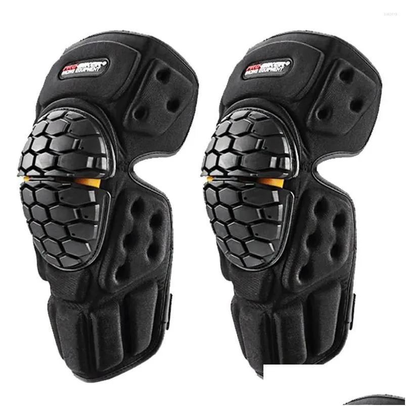 Motorrad Rüstung Motocross Knie Pad Protector Motorradfahrer Pads Anti-Fall Zubehör Schutzausrüstung Biker Drop Lieferung Autos Otif3