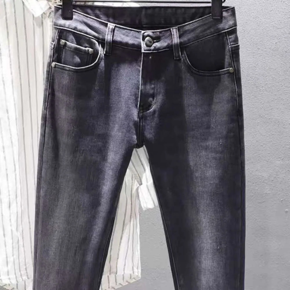 fashion men jeans designer Jeans mens womens devil eye letter graphic trousers casual loose button Slim straight pants