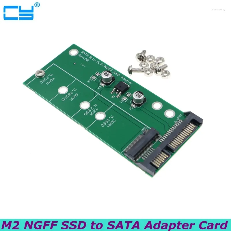 Datorkablar M.2 NGFF SSD till SATA -adapterkortgränssnitt 2,5 tum seriellt fast tillståndsdrivstat3