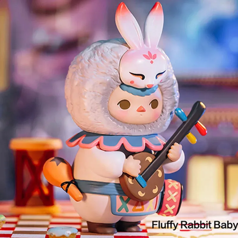 Pop Mart Pucky Festival Babies Series Blind Box Toys Anime Figure Doll Mystery Kawaii Ornament Söt gåva till flickor Födelsedag 240126