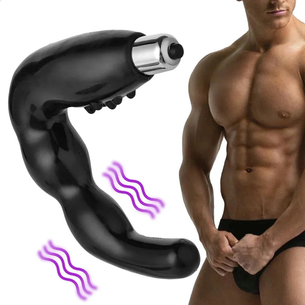 Vibrerande anal plug prostata massage mjuka pärlor rumpa vibratorer sex leksaker för män manlig masturbator erotiska vuxna produkter 240130