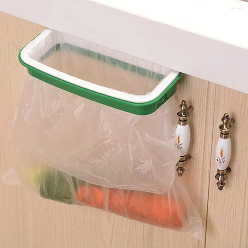 Kök Storage Portable Hanging Trash Warbage Bag Holder Bags Rack för innehavare