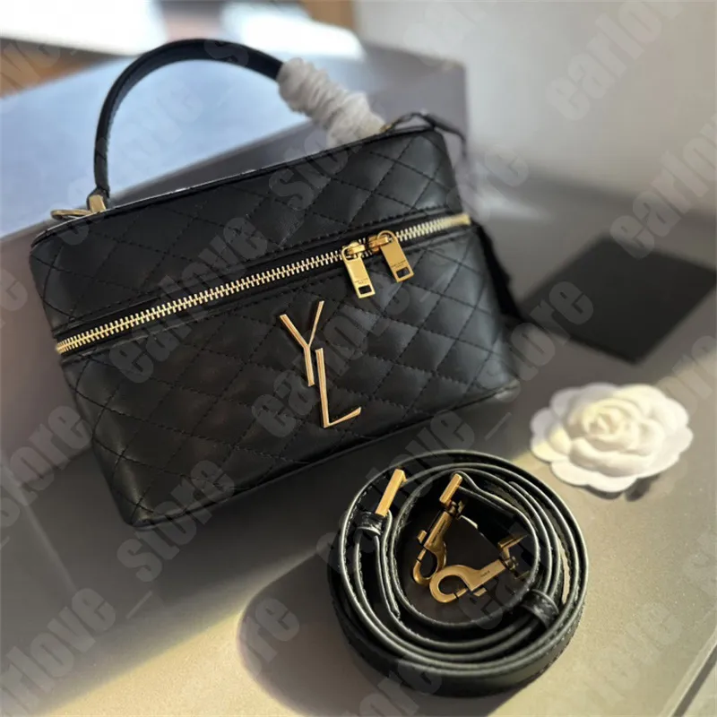 Diseñador June Box Estuche de maquillaje para mujer Cremallera Y Bolsos cruzados Bolsa de cosméticos de viaje de lujo Bolsa de lavado Bolsa de maquillaje para mujer Bolsos de mano