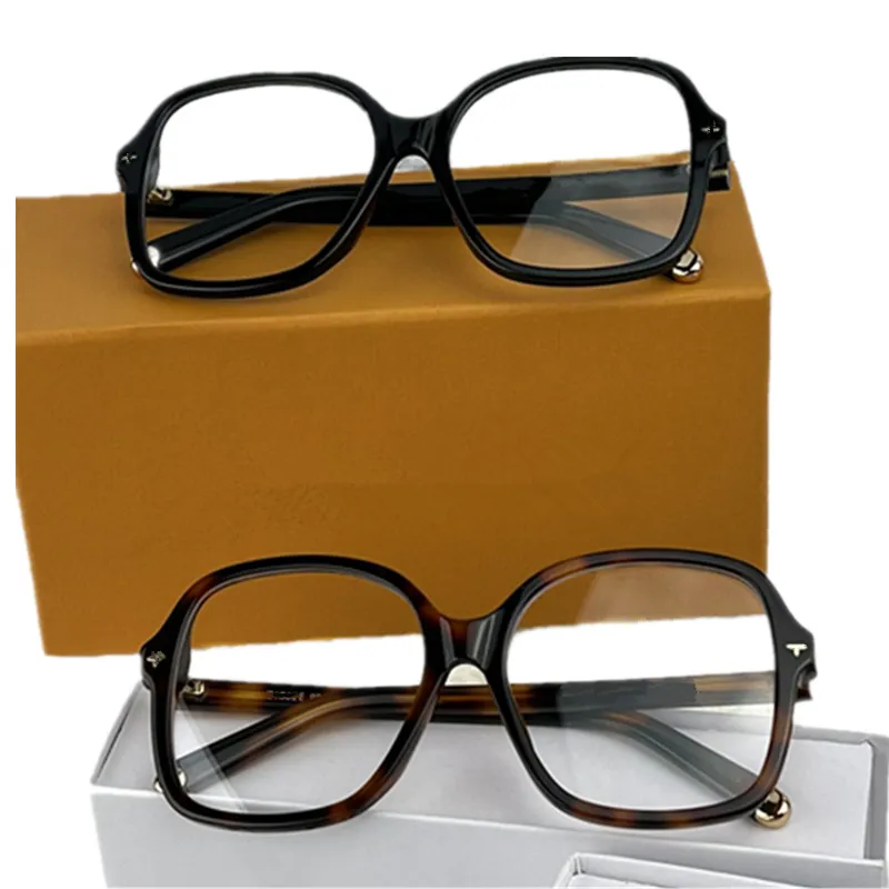 2024 luxury women big square glasses frame lightweight plank fullrim18E61 54-17-145 metal flower decorated for prescription eyeglasses fullset design case