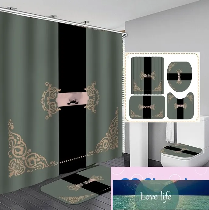 Animal Printed Waterproof Shower Curtains El Bath Non Slip Mats Designer Anti Pee Curtain Drop Delivery Dhzic HIgh Quatuly