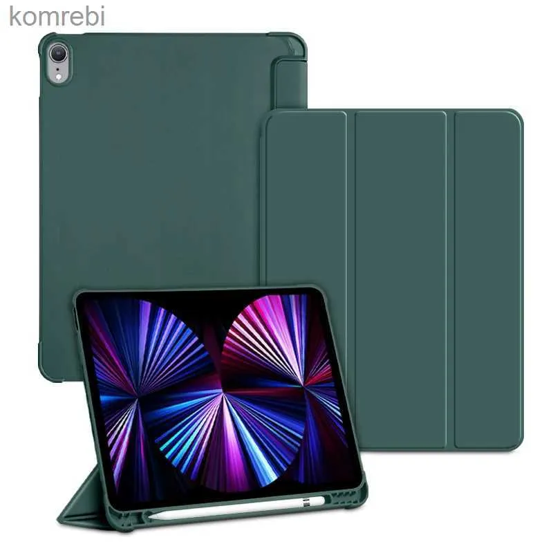 Tablet PC -fodral Väskor för iPad 7: e 8: e 10.2 Generationsfodral med blyertshållare Smart Cover för iPad 10.2 tuml240217