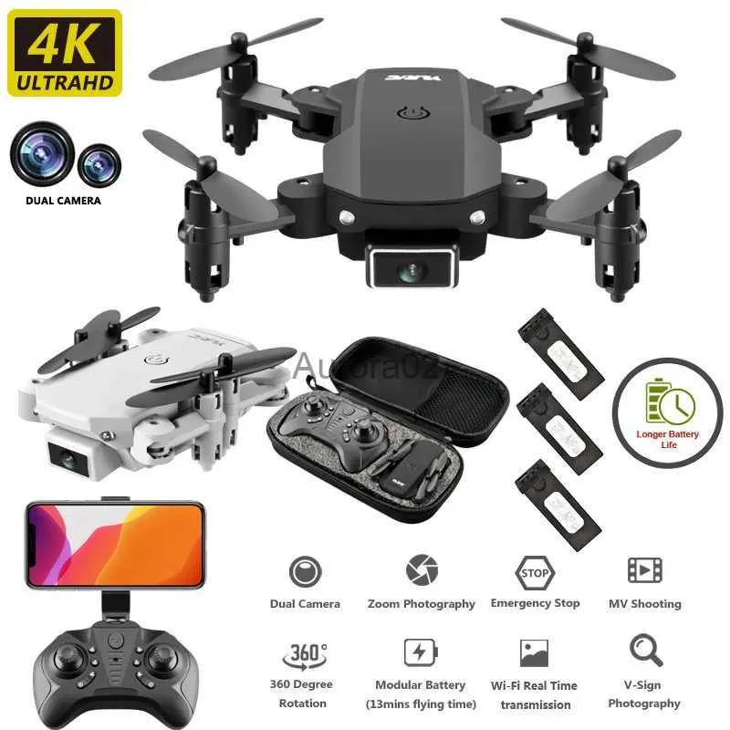 Drony GPS Drone 4K 1080p kamera HD WiFi FPV Wysokość ciśnienia powietrza trzymaj czarno -szary składany quadcopter RC Dron Toy Baby Doll YQ240217