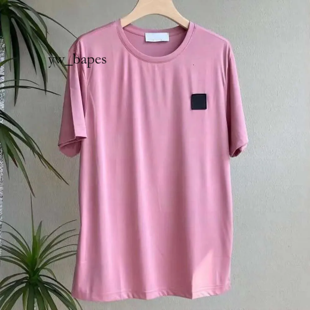 Designer Stones Island Chemise Été Hommes et Femmes Respirant Lâche Manches Courtes Lettre Imprimer Valentine Street Fashion Stones Island Campus Coton T-shirt 3098