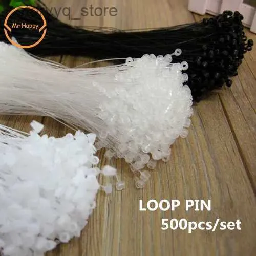 Étiquettes étiquettes haute qualité 500 pièces en plastique chaud Snap Lock broches boucle de sécurité étiquette attaches prix étiquette attache Q240217