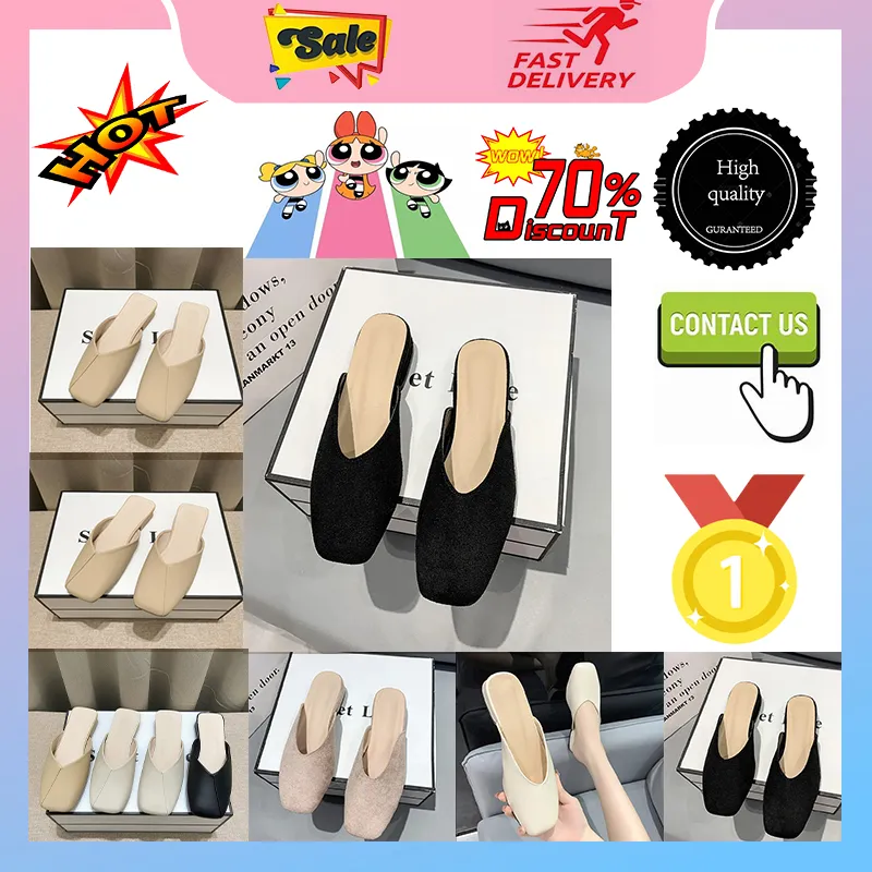 Designer Casual Platform Slides Slippers Heren Dames antislip slijtvaste Franse stijl ademende superzachte zolen sandalen Platte zomerstrandslipper