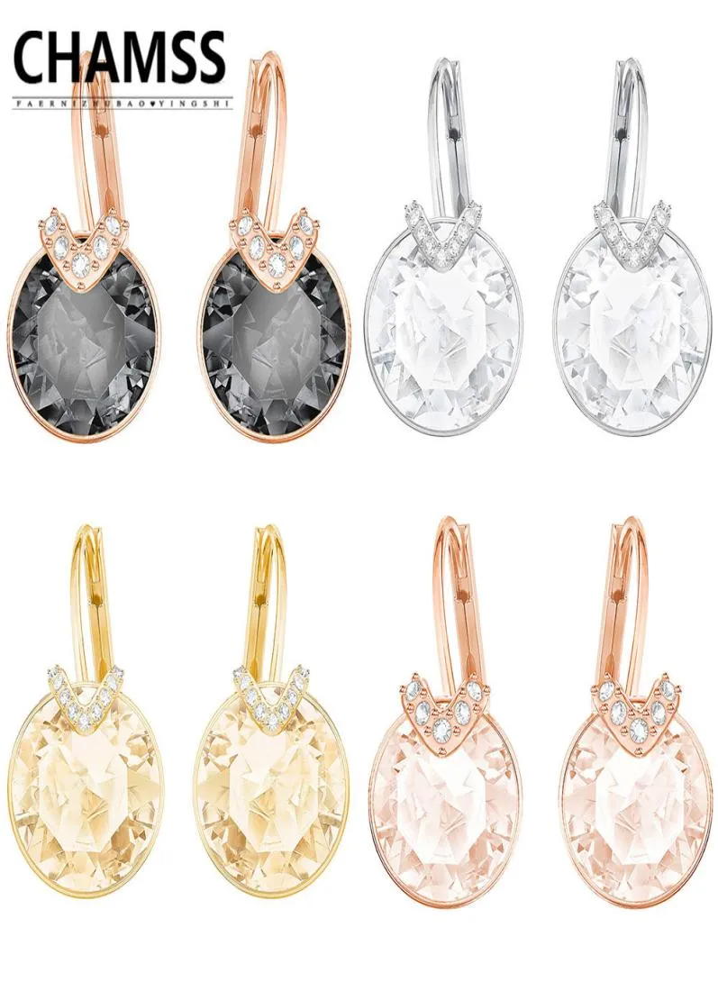 Chamss ns örhängen Rose Gold Diamond Gold Earrings Bella v Pierced Earrings Black N Ear Studs Holiday Gifts 2012236129667