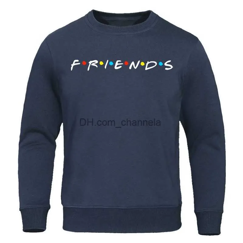 Men's Hoodies Sweatshirts 2022 Autumn Fashion New Pullovers Men Friends Printed Hoodies Harajuku Sweatshirts Casual Sweatshirt Loose Male Streetwear Tops T240217