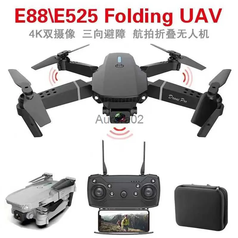 Drohnen E88PROFolding Four Axis Aircraft Fixed Height Folding Unmanned Aerial Vehicle 4K Photography Remote Control YQ240217